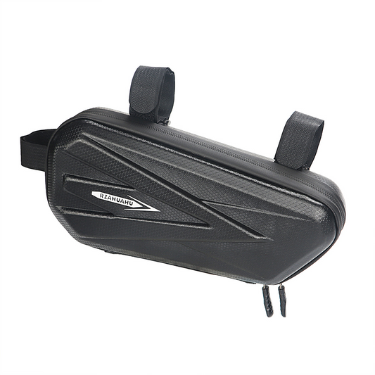 Front view of EasyRide motorcycle side bags (2pcs) showcasing sleek design and compact size.